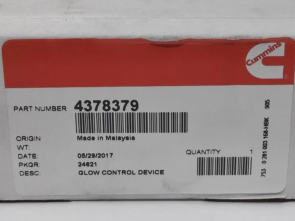 NISSAN TITAN XD GLOW PLUG DIESEL TIMER MODULE 4378379 NEW OEM 0281003168 CUMMINS Foto 3 de 4