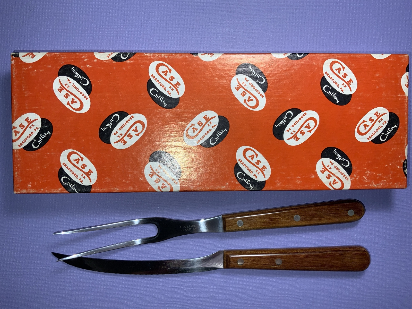 Vintage CASE XX P210 Tomato/Fruit Knife, Concave Ground Stainless & P25