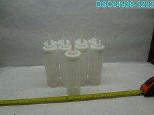 QTY 9: Tablecraft High Density Widemouth Clear Squeeze Bottle