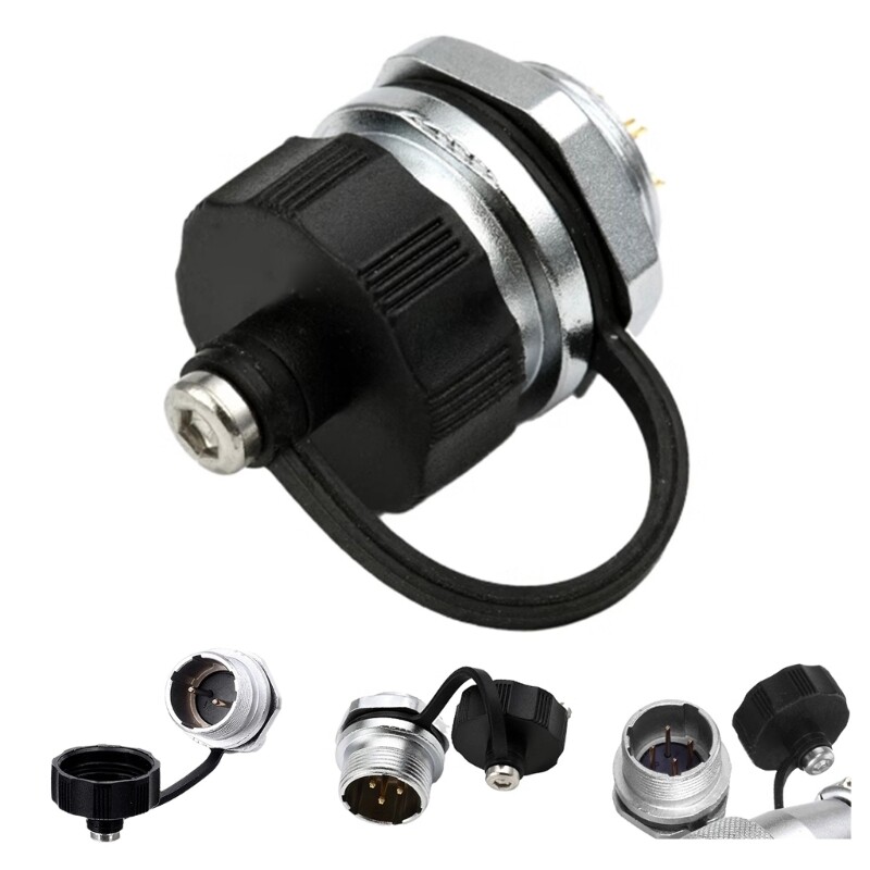 WEIPU WS16 7-Pin Aviation Power Connector – High Voltage, Bulkhead, Solder Terminals-1215631