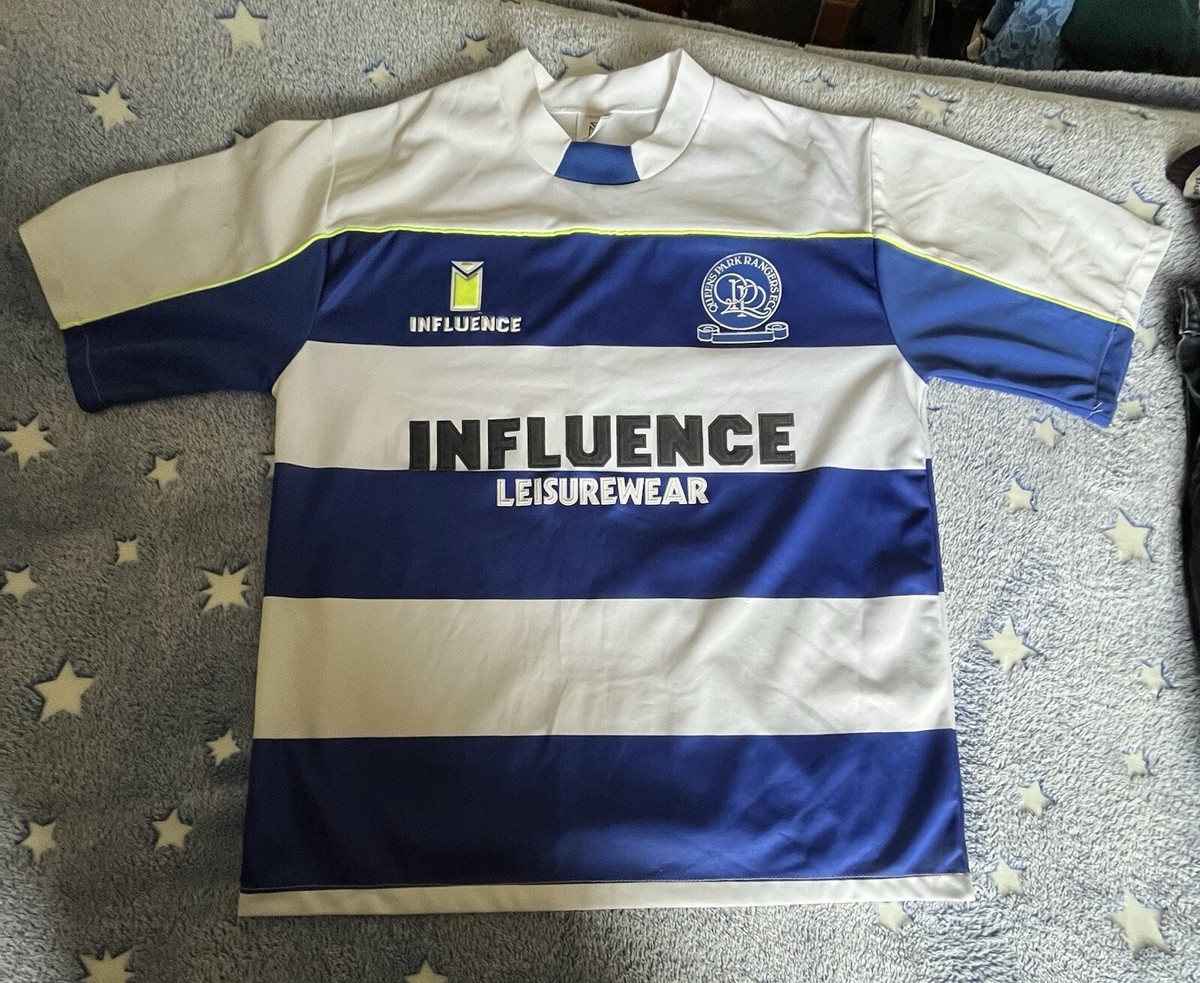 Vintage QPR Influence Home Football Shirt 1990-91 Size Medium