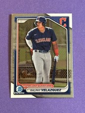 2024 Bowman Chrome Ralphy Velazquez #BCP-29 Cleveland Guardians (T)