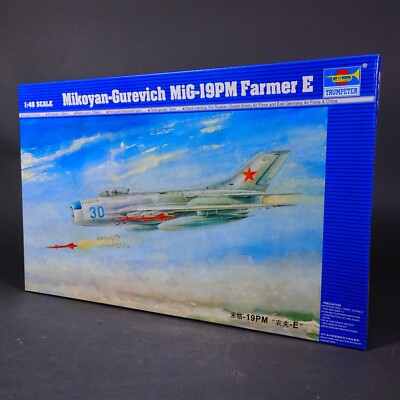 Trumpeter 1:48 Mikoyan-Gurevich MiG-19PM Farmer E Model Plane Kit #02804