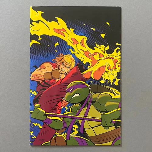 TMNT VS STREET FIGHTER 5 1:250 LEONARDO ROMERO VIRGIN VARIANT (2023, IDW)