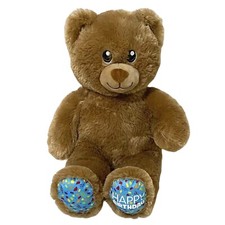 Build a Bear Plush 15" Happy Birthday Confetti Teddy Stuffed Animal BABW