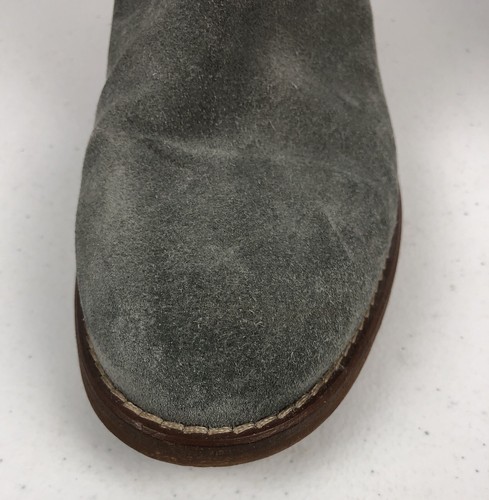 Madewell The Otis Boots US 8.5 Gray Suede Pull Up Leather B1200 - Picture 10 of 11