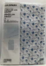 Ikea Gulsparv Crib Duvet Cover/Pillowcase Blueberry Patterned Blue 804.270.70
