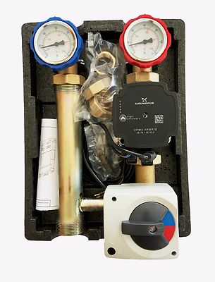 Heizkreis-Set 3 Wege-Mischer Hocheffizienzpumpe WILO Heizungsregler Heizkreis 126475676255
