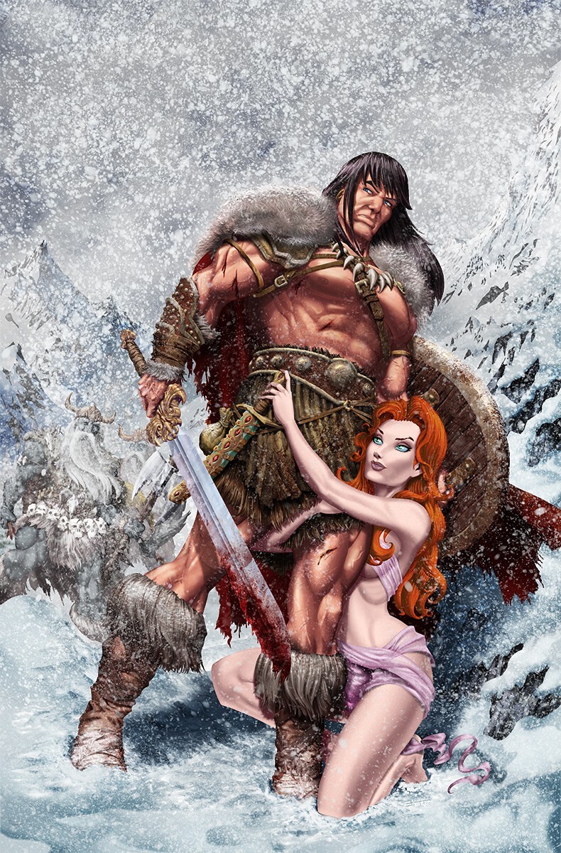 Conan the barbarian 14 Titan NM Ehnot Exclusive Virgin Pre-order