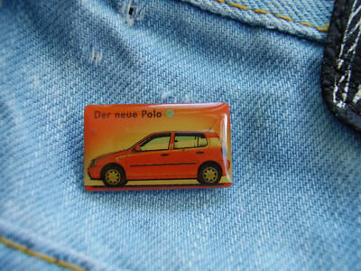 Pin VW Polo Der Neue Polo rot aaa 1994 Berlin Volkswagen Werk Wolfsburg Germany