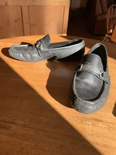 Cole Haan Black Pebble Loafers 12 M