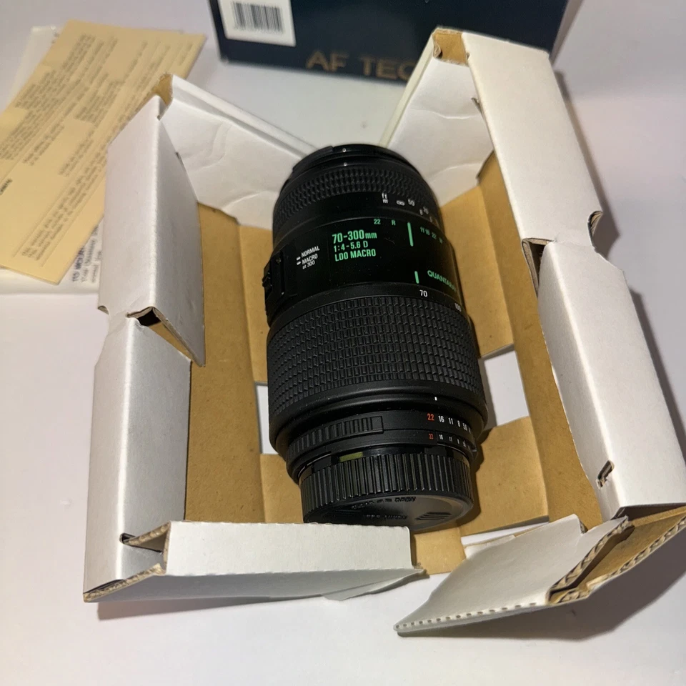 Quantaray Tech-10 CN AF 70-300mm F4-5.6D Macro Camera Lens Japan - Image 2 of 4