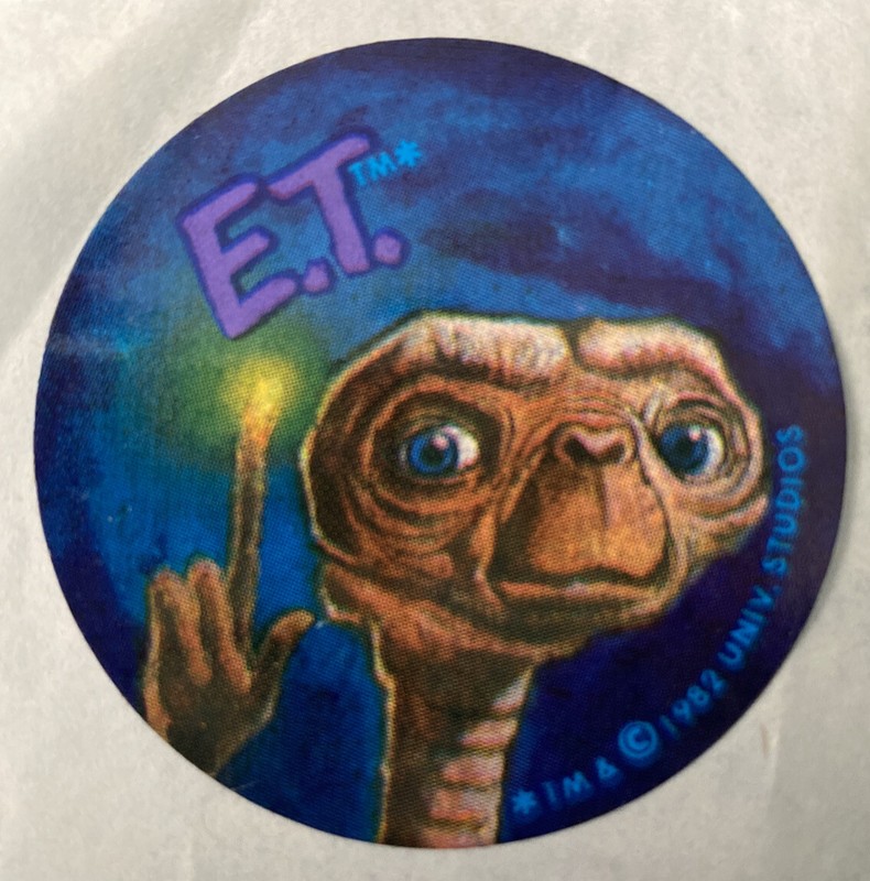 Vintage/RARE 1982 E.T. Movie Original Sticker! Universal Studios (One owner)