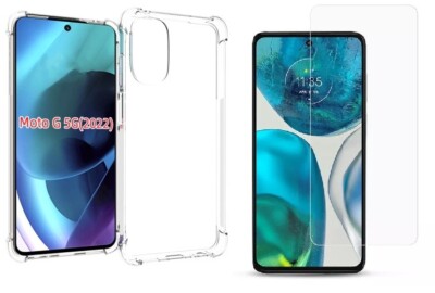 Clear Soft TPU Shockproof Case + Tempered Glass for Motorola Moto G 5G (2022)