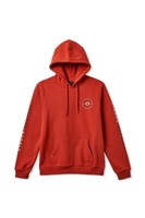 Brixton Crest Hooded Sweatshirt Barn Red Gr: M Brixton
