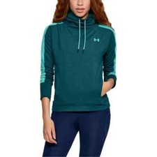 Under Armour Featherweight Fleece Funnel Neck Sweatshirt Women's S Graphite 60