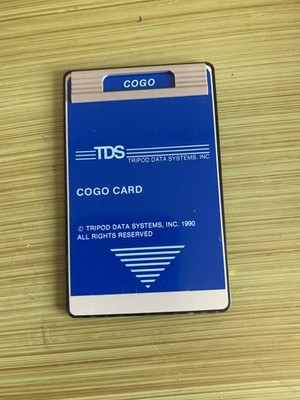 TDS COGO Card for HP 48GX Calculator