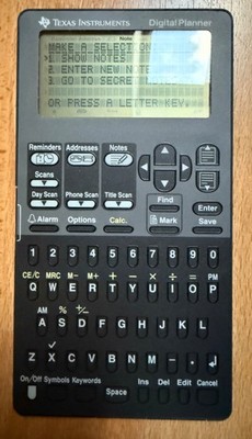 Texas Instruments Digital Planner 8200 Organizer (Vintage)