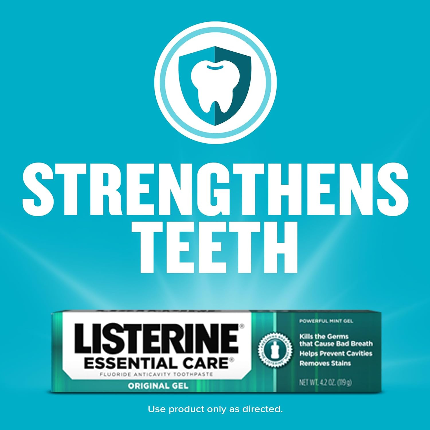 Listerine Essential Care Fluoride Toothpaste Pack of 6 Mint 4.2 oz Fresh Breath
