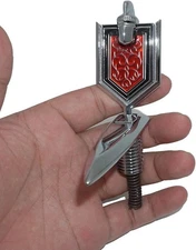 Header Panel Hood Ornament Emblem Fits 1981-86 Monte Carlo 14021446