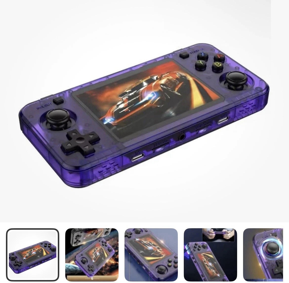 R36H Retro Portable Handheld Video Game Console - Upgraded R36S 20k Games Purple
