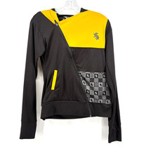 Universal Studios Women's Harry Potter Hufflepuff Hogwarts Jacket Black Small