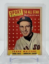 1958 Topps #481 Frank Malzone Sport Magazine All Star