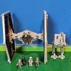 LEGO Star Wars TIE Fighter & AT-DT MOC Complete Set with Minifigures