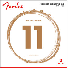 3-PACK Fender 60CL Phosphor Bronze Acoustic G...