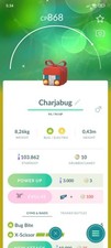 Pok mon Go - Shiny Winter Attire Charjabug - Mini PTC or Trade 20K Stardust