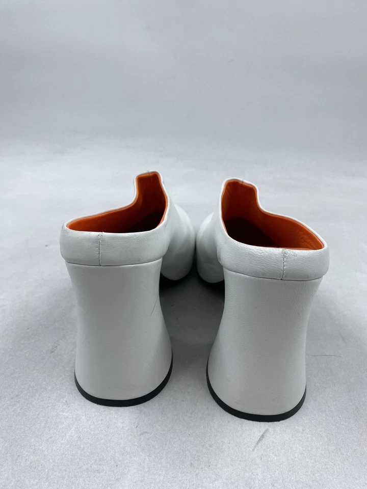 Mulas bloque cuero blanco Marni W 9,5 Foto 4 de 4