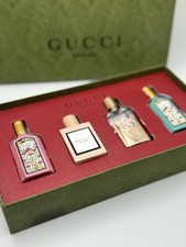GUCCI BEAUTY 4PC MINIATURE PERFUMES SET With Damaged Box READ