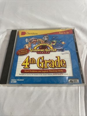 Davidson 4th Grade Learning Center (CD) cd-rom Age 9-10 Thinking Skills AOB