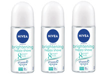 3 Pack Nivea Brightening Happy Shave 8 Superfood Roll-On Deodorant 50 ML