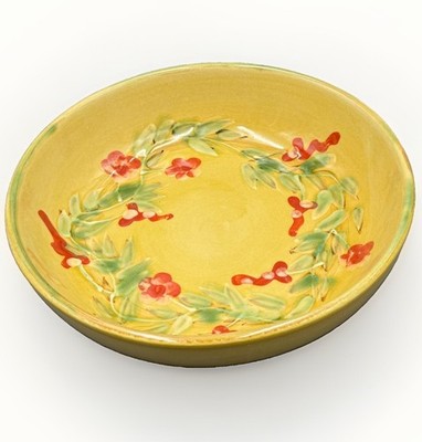 Romancing Provence Guirland de Fleur 8  Hand Painted French Pottery Serving Bowl
