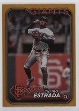 2024 Topps Series 1 Gold Foil Thairo Estrada #290 18us