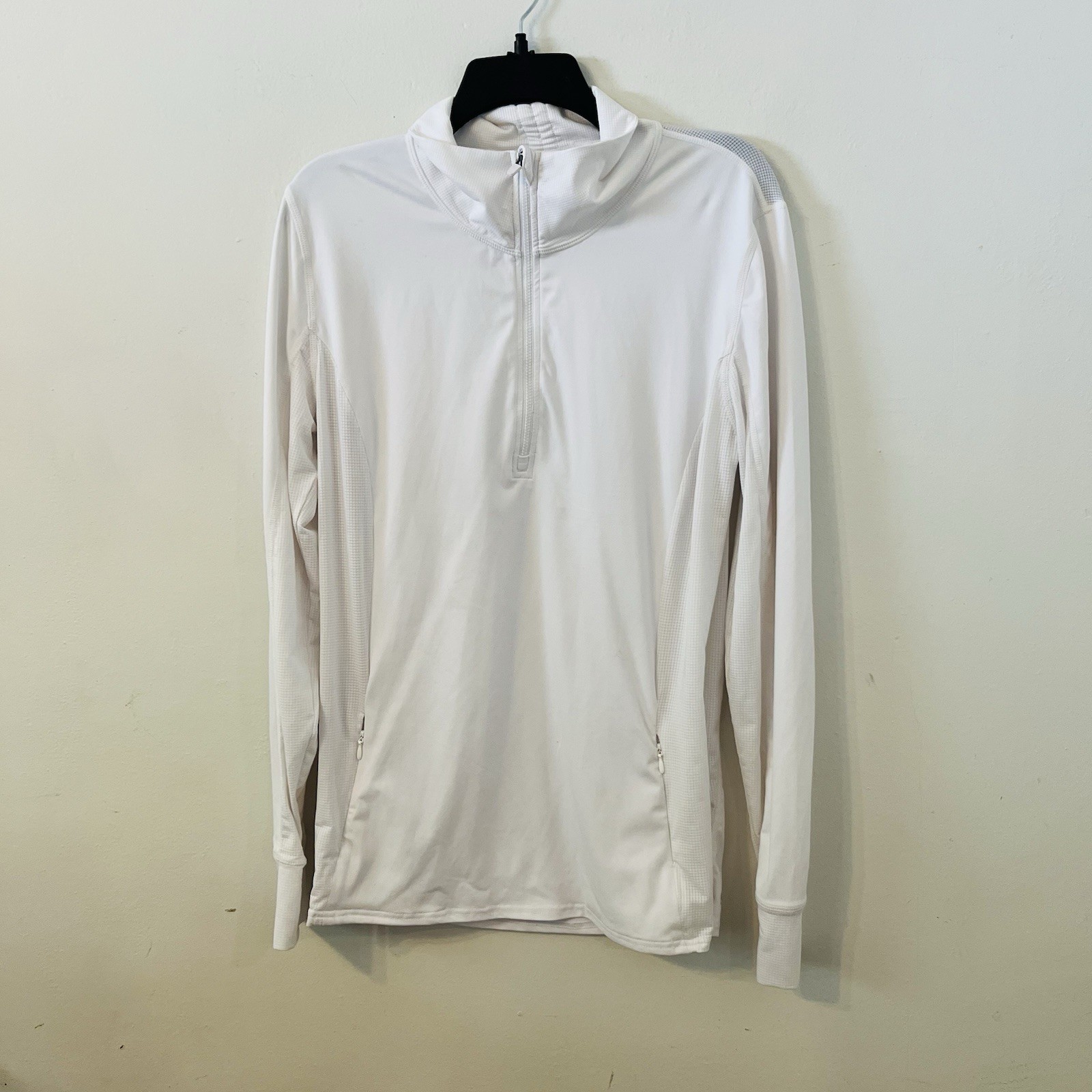 Fabletics White Pullover Performance Jacket Size … - image 2