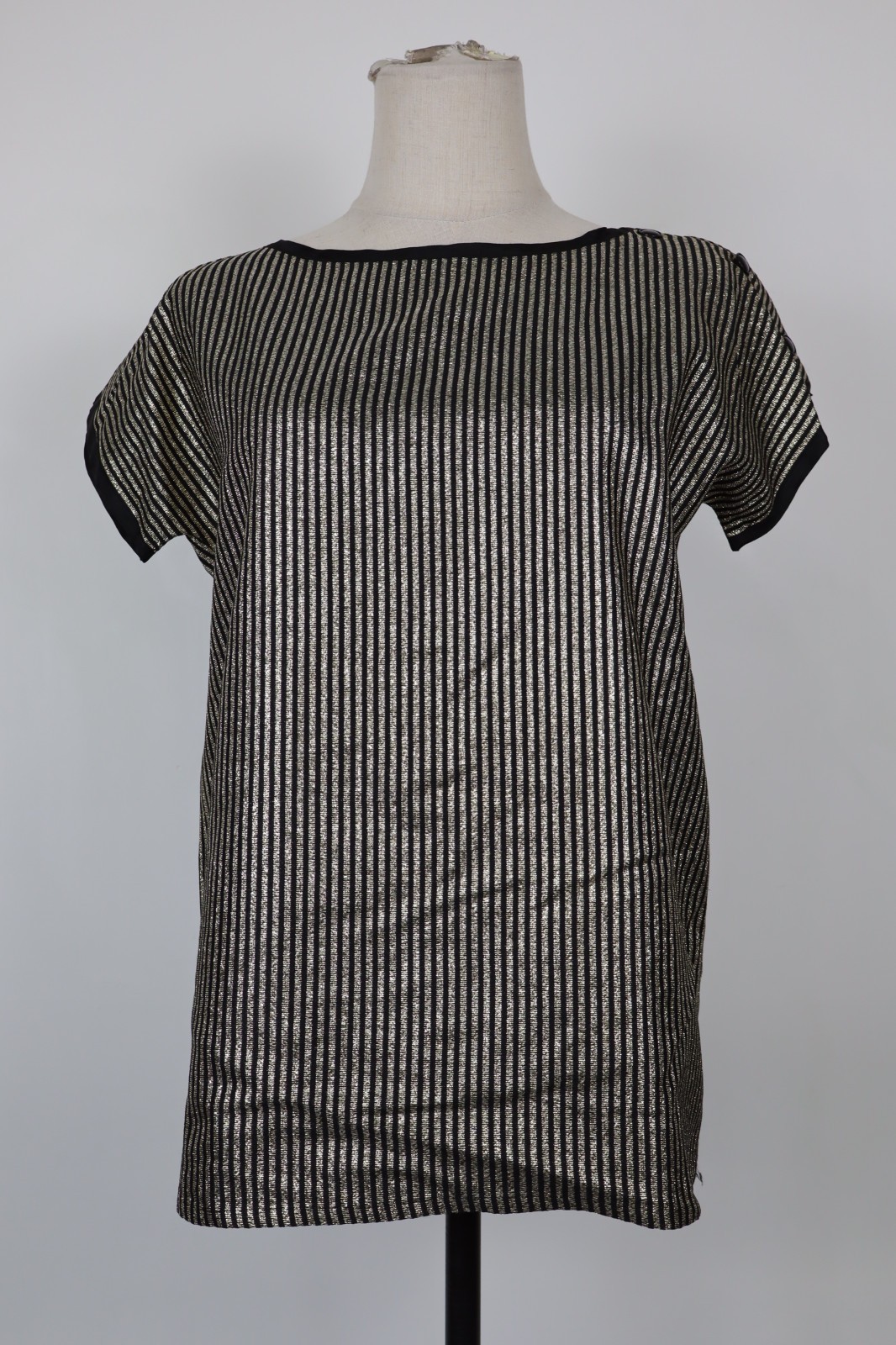 SAINT LAURENT RIVE GAUCHE TOP MAGLIA DONNA TG 38 T SHIRT WOMAN ITALY VINTAGE