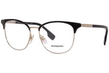 Burberry Sophia BE1355 1109 Eyeglasses Women's Light Gold-Black Full Rim 52mm