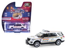 2016 Ford Police Interceptor Utility White 1/64 Diecast Model Car - Greenlight