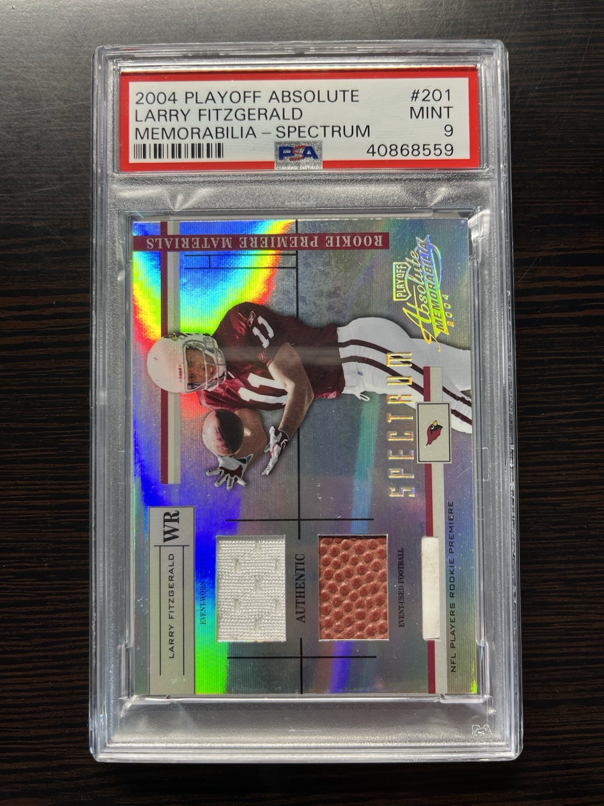 Larry Fitzgerald Playoff Absolute Memorabilia #201 Spectrum