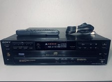 Sony CDP-C515 5-Disc CD Changer Tested Remote 1991 Vintage Japan