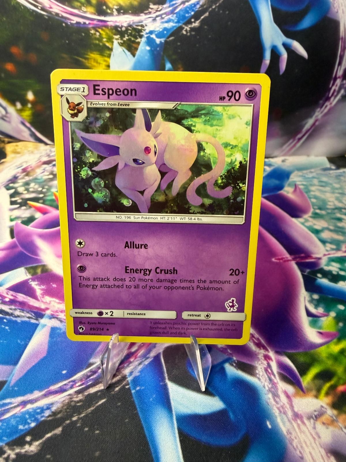 ESPEON - 89/214 (MEWTWO STAMPED) 089/214 BATTLE ACADEMY Promo Pokemon