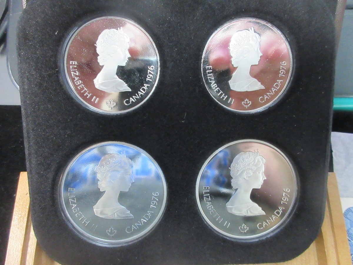1976 Canada Montreal Olympics Series IV Silver 4-Coin Proof Set w