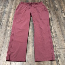 Mandala Medical Scrub Pants Mauve Pink Size L Solid Straight