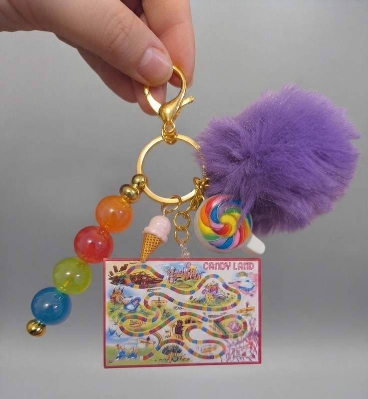 Handmade Candyland Keychain