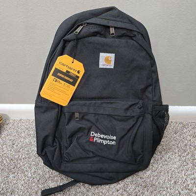CARHARTT Backpack Gray CB0411 Water Repellent Canvas Logo Branding NEW