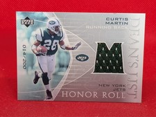 2003 Upper Deck Honor Roll Dean's List Jerseys Silver /200 Curtis Martin HOF