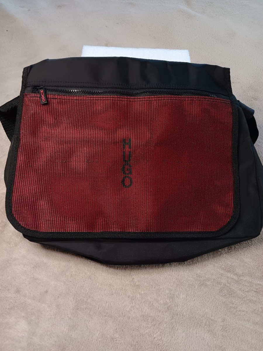 Hugo Boss Hugo Messenger Bag Black Red Logo Crossbody | eBay