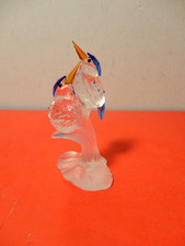 Swarovski Crystal 2 Kingfisher Birds on a Branch Figurine (4 by 2 by 2")
